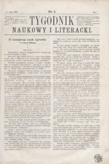 Tygodnik Naukowy i Literacki. R.1, nr 5 (3 lutego 1866)