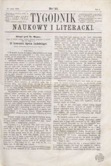 Tygodnik Naukowy i Literacki. R.1, nr 10 (10 marca 1866)
