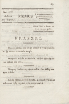 Momus. T.1, nr 7 (15 lipca 1820)