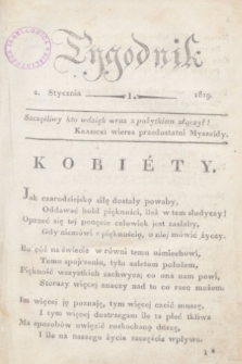 Tygodnik. [R.2], T.1, nr 1 (2 stycznia 1819)