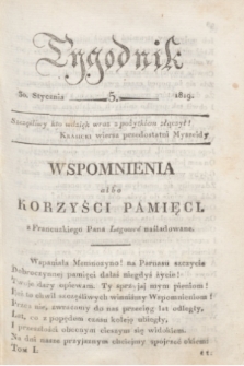 Tygodnik. [R.2], T.1, nr 5 (30 stycznia 1819)