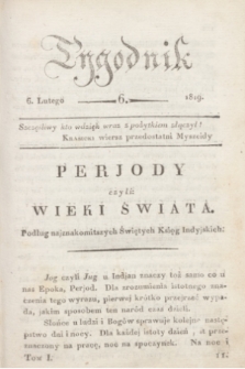 Tygodnik. [R.2], T.1, nr 6 (6 lutego 1819)