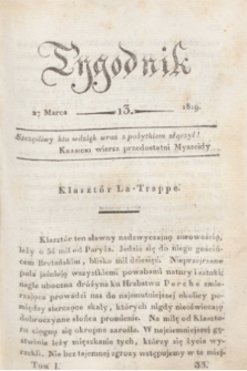 Tygodnik. [R.2], T.1, nr 13 (27 marca 1819)