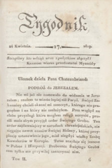 Tygodnik. [R.2], T.2, nr 17 (24 kwietnia 1819)