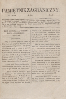 Pamiętnik Zagraniczny. T.1, nr 25 (22 czerwca 1822)