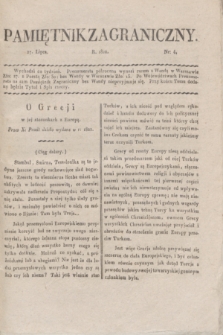 Pamiętnik Zagraniczny. T.2, nr 4 (27 lipca 1822)