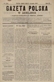 Gazeta Polska w Berlinie. 1892, nr 1