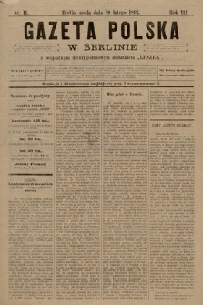 Gazeta Polska w Berlinie. 1892, nr 11