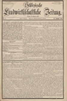 Schlesische Landwirthschaftliche Zeitung. Jg.2, Nr. 3 (17 Januar 1861) + dod.