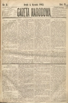 Gazeta Narodowa. 1865, nr 3