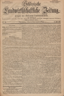 Schlesische Landwirthschaftliche Zeitung : Organ der Gesammt Landwirthschaft. Jg.8, Nr. 23 (6 Juni 1867) + dod.