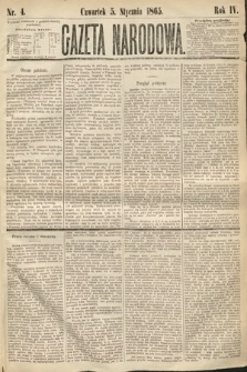 Gazeta Narodowa. 1865, nr 4