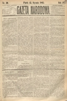 Gazeta Narodowa. 1865, nr 10