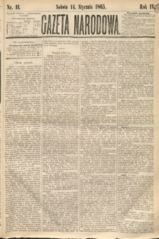 Gazeta Narodowa. 1865, nr 11