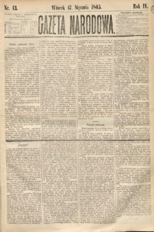 Gazeta Narodowa. 1865, nr 13