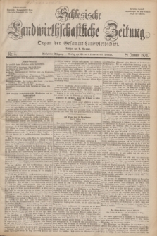 Schlesische Landwirthschaftliche Zeitung : Organ der Gesammt Landwirthschaft. Jg.15, Nr. 5 (29 Januar 1874) + dod.
