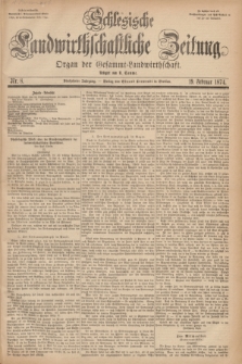Schlesische Landwirthschaftliche Zeitung : Organ der Gesammt Landwirthschaft. Jg.15, Nr. 8 (19 Februar 1874) + dod.