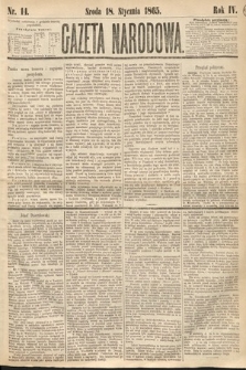 Gazeta Narodowa. 1865, nr 14