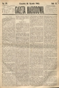 Gazeta Narodowa. 1865, nr 15