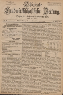 Schlesische Landwirthschaftliche Zeitung : Organ der Gesammt Landwirthschaft. Jg.16, Nr. 26 (31 März 1875)