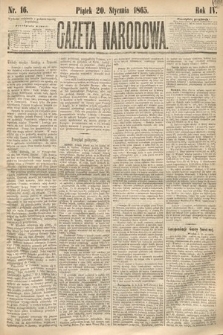 Gazeta Narodowa. 1865, nr 16
