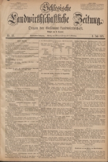 Schlesische Landwirthschaftliche Zeitung : Organ der Gesammt Landwirthschaft. Jg.16, Nr. 53 (3 Juli 1875)