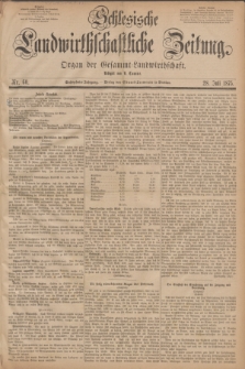 Schlesische Landwirthschaftliche Zeitung : Organ der Gesammt Landwirthschaft. Jg.16, Nr. 60 (28 Juli 1875)