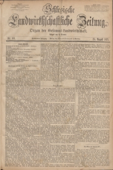 Schlesische Landwirthschaftliche Zeitung : Organ der Gesammt Landwirthschaft. Jg.16, Nr. 68 (25 August 1875)