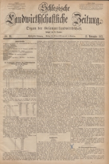 Schlesische Landwirthschaftliche Zeitung : Organ der Gesammt Landwirthschaft. Jg.16, Nr. 91 (13 November 1875)