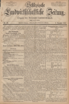 Schlesische Landwirthschaftliche Zeitung : Organ der Gesammt Landwirthschaft. Jg.16, Nr. 98 (8 December 1875)