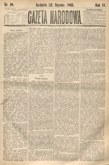 Gazeta Narodowa. 1865, nr 18