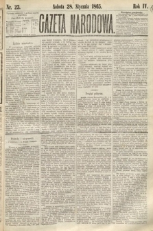 Gazeta Narodowa. 1865, nr 23