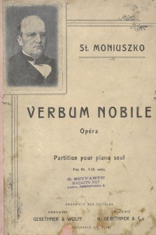 Verbum nobile : opera w jednym akcie