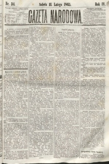 Gazeta Narodowa. 1865, nr 34