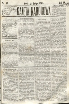 Gazeta Narodowa. 1865, nr 37