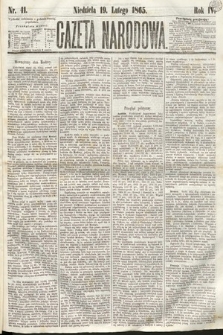 Gazeta Narodowa. 1865, nr 41