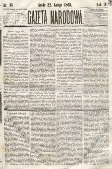 Gazeta Narodowa. 1865, nr 43
