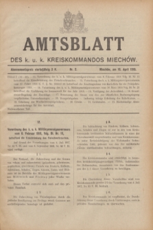 Amtsblatt des k. u. k. Kreiskommandos Miechów. 1918, nr 2 (10 April)