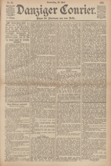 Danziger Courier : Organ für Jedermann aus dem Volke. Jg.12, Nr. 92 (20 April 1893)