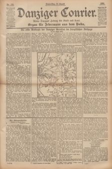 Danziger Courier : Kleine Danziger Zeitung für Stadt und Land : Organ für Jedermann aus dem Volke. Jg.14, Nr. 190 (15 August 1895)