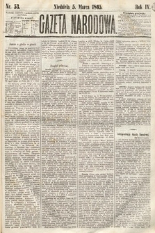 Gazeta Narodowa. 1865, nr 53