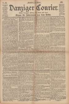 Danziger Courier : Kleine Danziger Zeitung für Stadt und Land : Organ für Jedermann aus dem Volke. Jg.14, Nr. 245 (19 Oktober 1895)