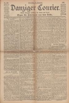 Danziger Courier : Kleine Danziger Zeitung für Stadt und Land : Organ für Jedermann aus dem Volke. Jg.14, Nr. 267 (14 November 1895)