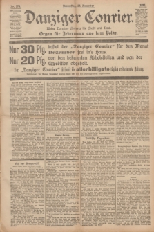 Danziger Courier : Kleine Danziger Zeitung für Stadt und Land : Organ für Jedermann aus dem Volke. Jg.14, Nr. 278 (28 November 1895)