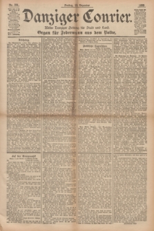 Danziger Courier : Kleine Danziger Zeitung für Stadt und Land : Organ für Jedermann aus dem Volke. Jg.14, Nr. 291 (13 Dezember 1895) + dod.