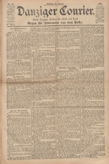 Danziger Courier : Kleine Danziger Zeitung für Stadt und Land : Organ für Jedermann aus dem Volke. Jg.15, Nr. 17 (21 Januar 1896)