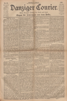 Danziger Courier : Kleine Danziger Zeitung für Stadt und Land : Organ für Jedermann aus dem Volke. Jg.15, Nr. 34 (9 Februar 1896) + dod.