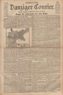Danziger Courier : Kleine Danziger Zeitung für Stadt und Land : Organ für Jedermann aus dem Volke. Jg.15, Nr. 39 (15 Februar 1896)