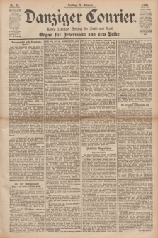 Danziger Courier : Kleine Danziger Zeitung für Stadt und Land : Organ für Jedermann aus dem Volke. Jg.15, Nr. 50 (28 Februar 1896) + dod.