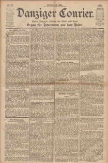 Danziger Courier : Kleine Danziger Zeitung für Stadt und Land : Organ für Jedermann aus dem Volke. Jg.15, Nr. 59 (10 März 1896)